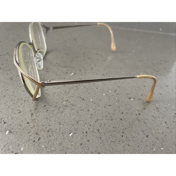 Vintage L'amy Kristy Eyeglasses Frames ONLY Gold Full Rim Square 54-16 125 - Picture 3 of 13